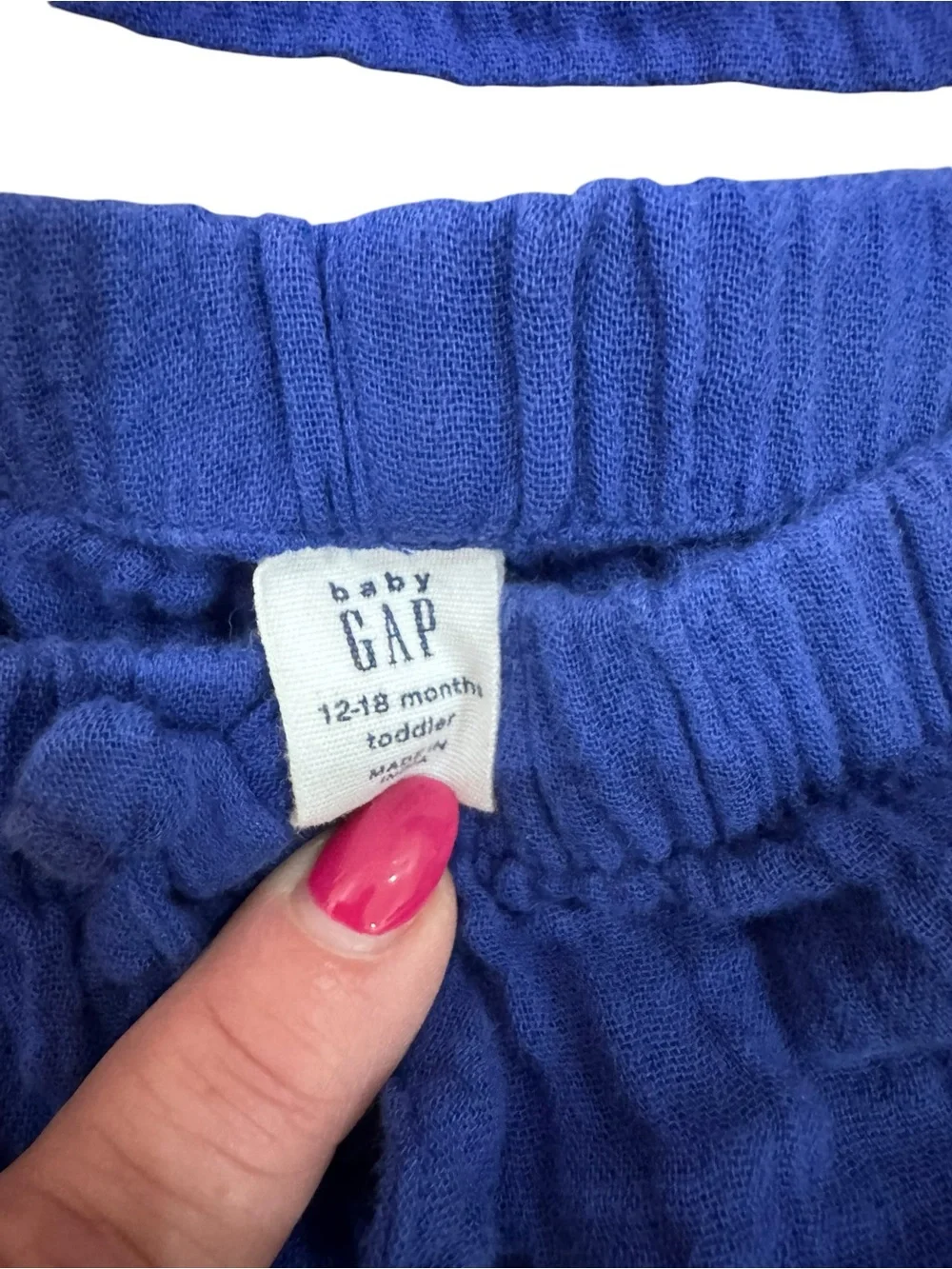 GAP Bright Blue Cotton Pull-On Shorts